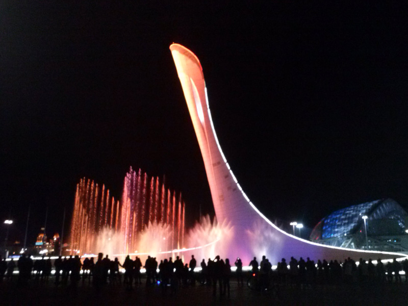 Олимпийский парк. Поющие фонтаны